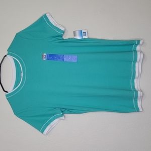NWT SJB Active Turquoise Short Sleeve Shirt, Size L